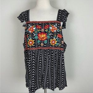 Savanna Jane embroidered tank
